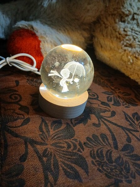 Veilleuse Crystal Féérique LED