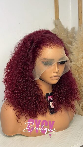 Perruque Bouclée Bordeau