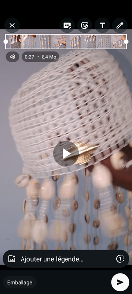 Chapeau Éthnique Coquillages