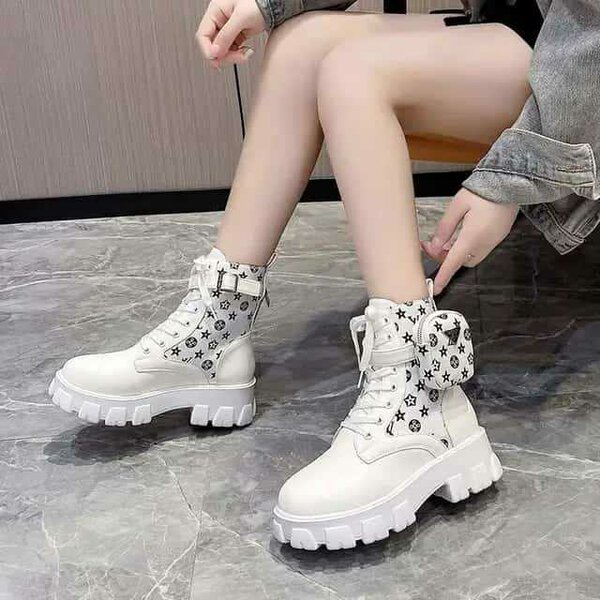 Bottes de Combat Blanches Femmes