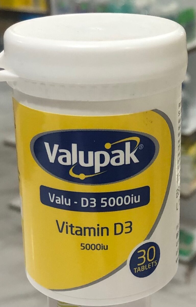 VALUPAK VITAMIN D3 5000iu