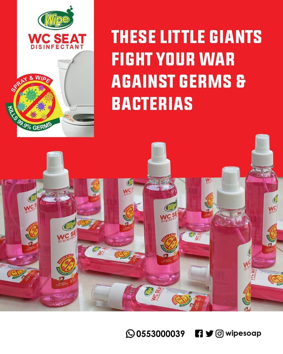WIPE WC SEAT DISINFECTANT - 100ml