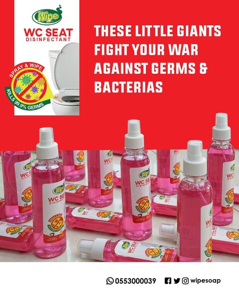WIPE WC SEAT DISINFECTANT - 100ml