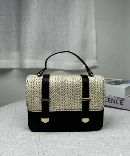Sac à main en rotin chic