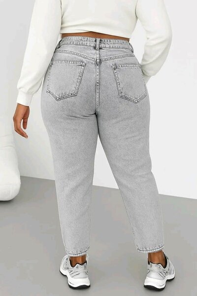 Jean Mom Fit Taille Haute