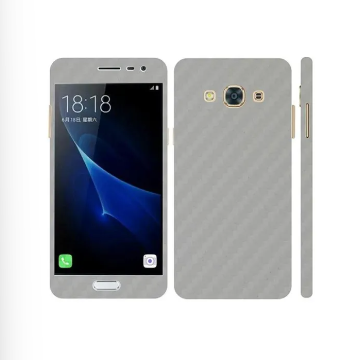 Samsung Galaxy J3 Pro Silver Carbon Fiber Texture Mobile Skin