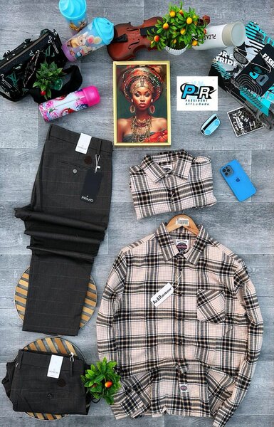 Chemise à carreaux homme élégante