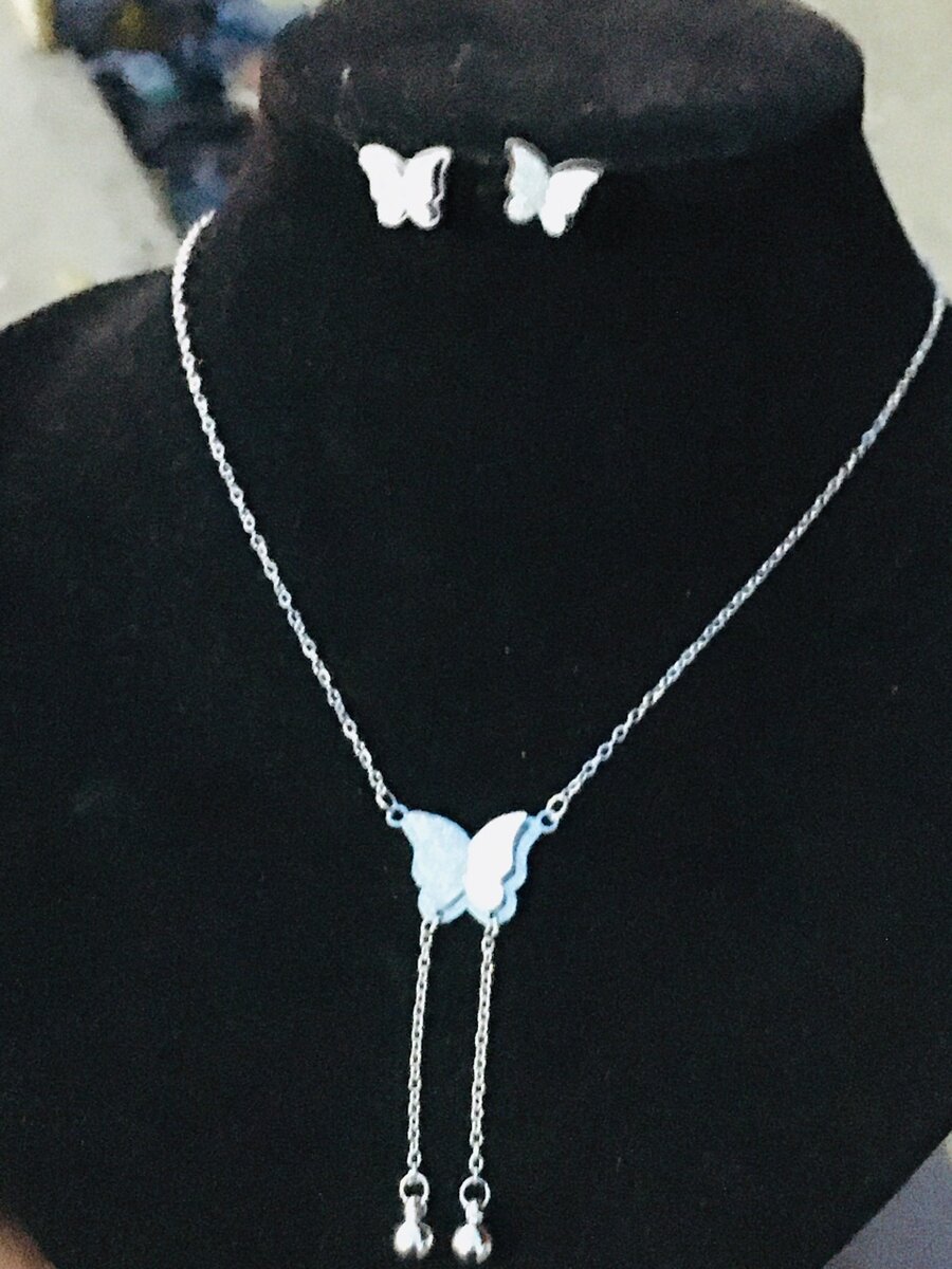 Stainless steel set silver