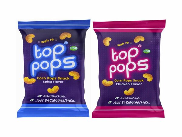 Top Pops Carton of 15 Spicy + 15 Chicken Rs 30 Packs