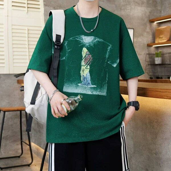 T-shirt vert style urbain