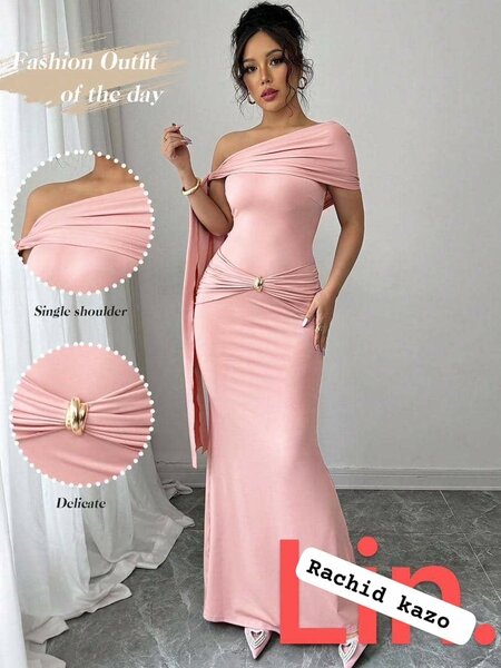 Robe Épaule Dénudée Élégante