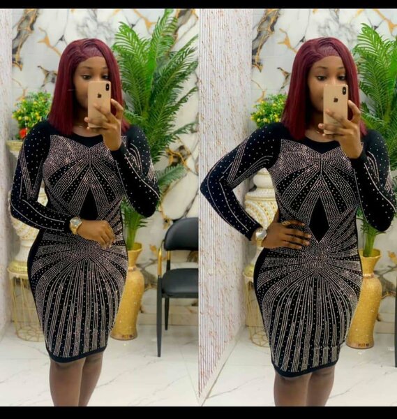 Robe élégante à strass