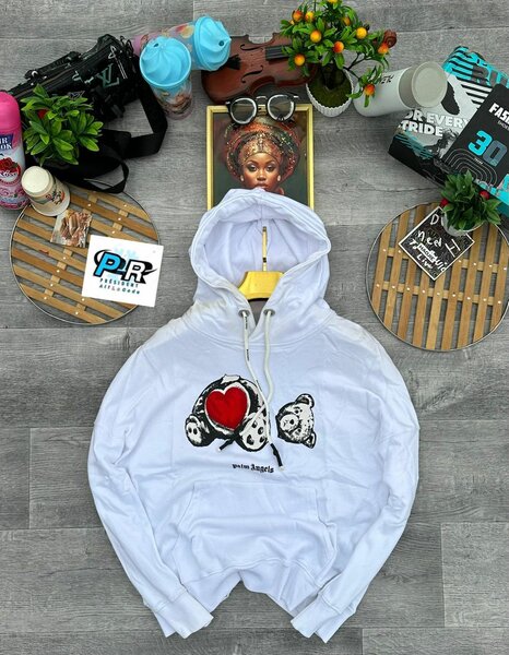 Sweat à capuche avec motif ours