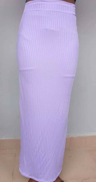 Jupe Longue Plissée Lilas