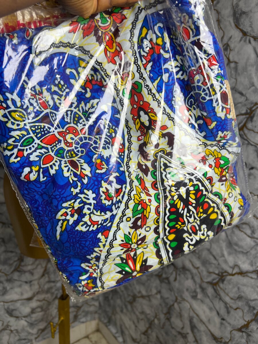 Robe africaine en wax colorée