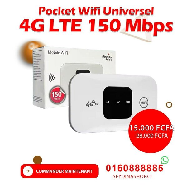 Pocket WiFi Universel 4G 150Mb