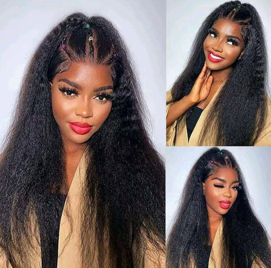 Effet cheveux Kinky straight