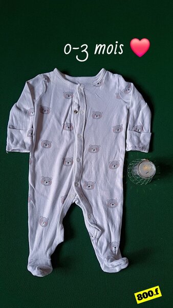 Grenouillère bébé 0-3 mois