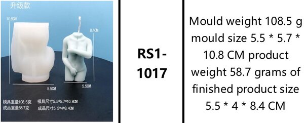 Lady with hands covering top and down candle mould