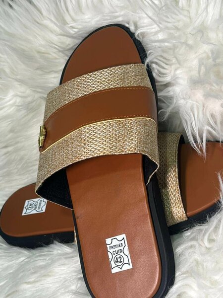 Sandale homme en cuir