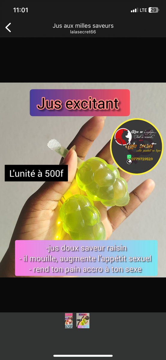 Jus Excitant Saveur Fruits