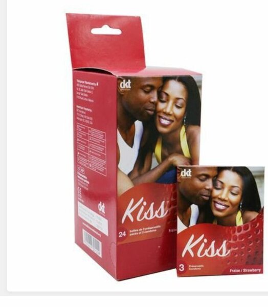 Préservatifs Kiss Fraise 5 Paq