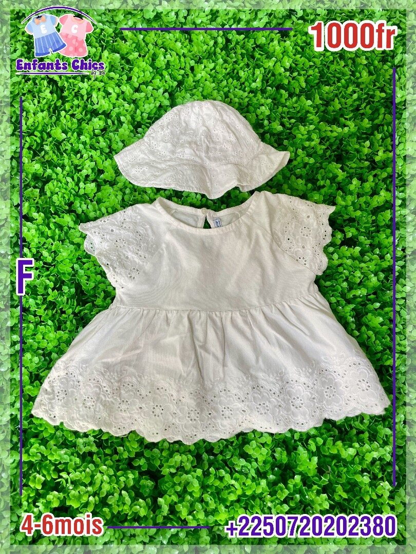 Ensemble bébé blanc chic