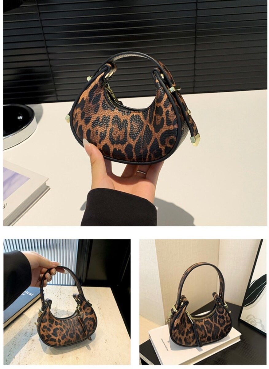 Leopard skin bag