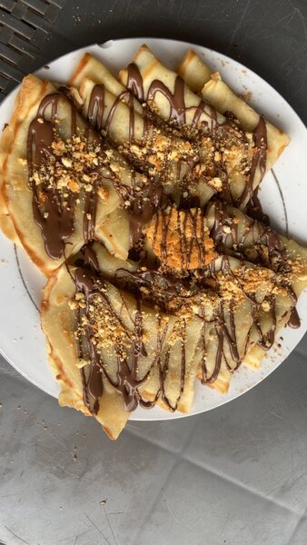 Délicieuses crêpes au chocolat