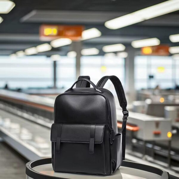 Sac à dos en cuir de voyage