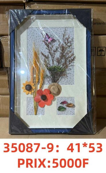 Cadre décoratif floral vibrant