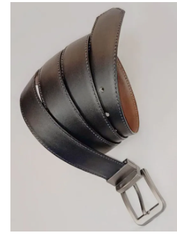 Luxury Men Leather Belt Reversible Buckle Plain Pattern Brown