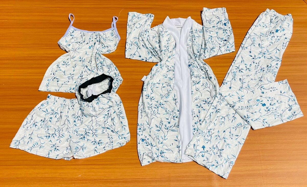 Ladies 5 in 1 night wear available in all sizes