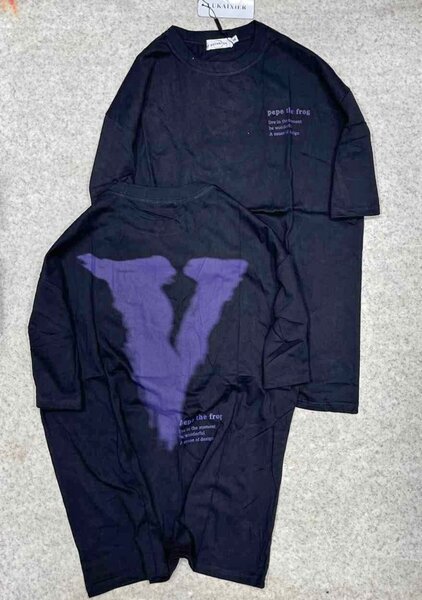 T-shirt unisexe noir motif graphique