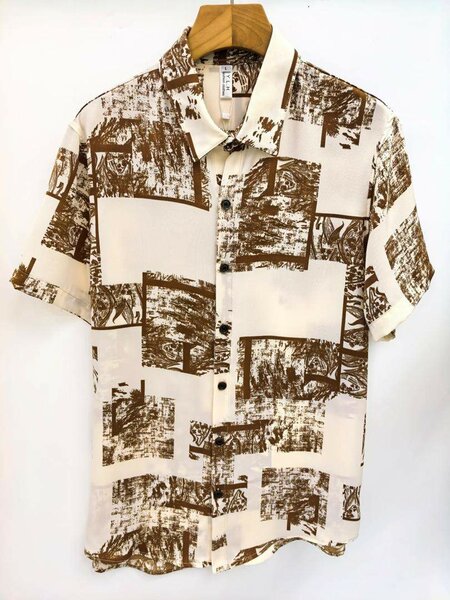 Chemise à motifs rétro