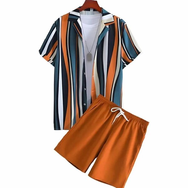 Ensemble chemise et short homme été