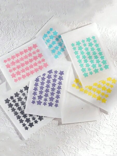 Stickers étoiles colorées