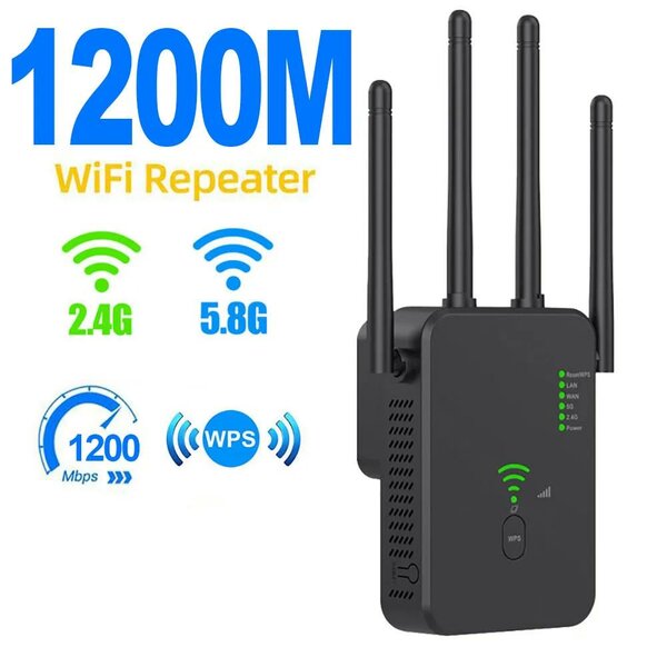 Amplificateur WiFi 1200M 2.4G/5.8G