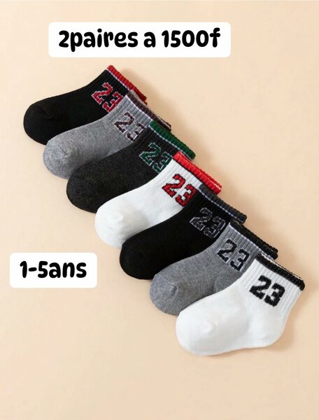 Chaussettes pour enfants de 1 à 3 ans