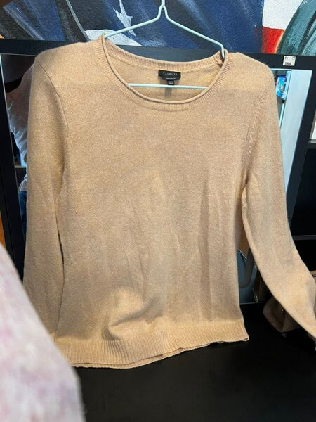 Pull en laine beige élégant
