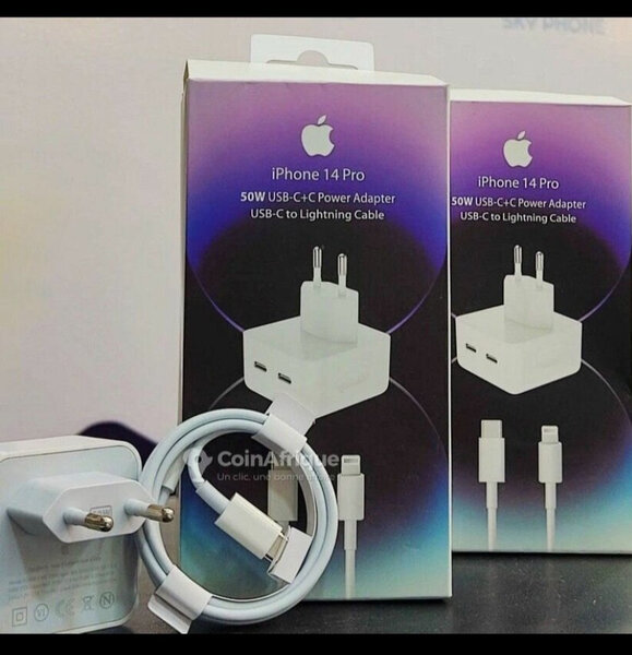 Adaptateur iPhone 14 Pro 50W