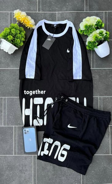 Ensemble de sport noir et blanc