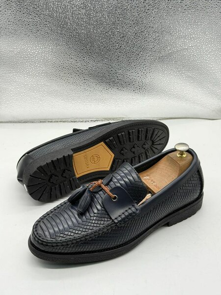 Mocassins en cuir exotique