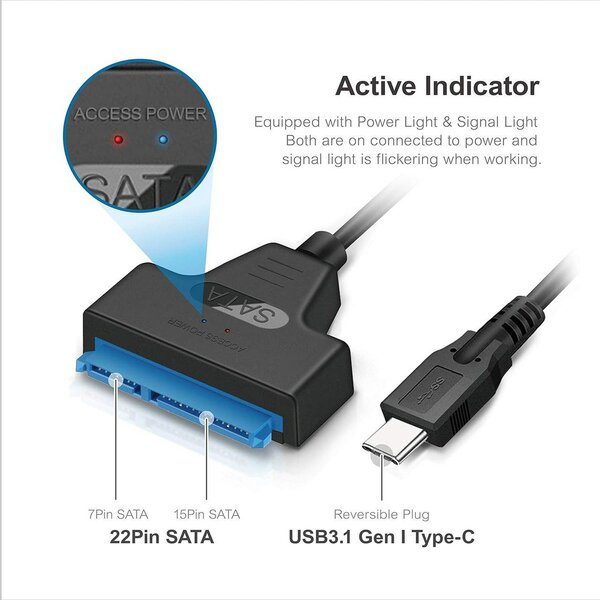 Adaptateur SATA à USB 3.1
