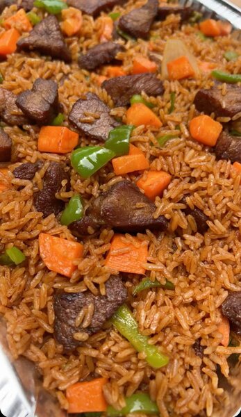 Riz Jollof avec légumes