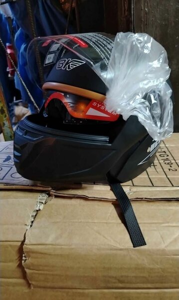 Casque modulable moto noir