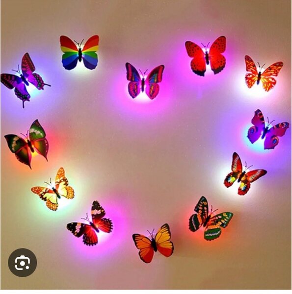 Papillons lumineux décoratifs