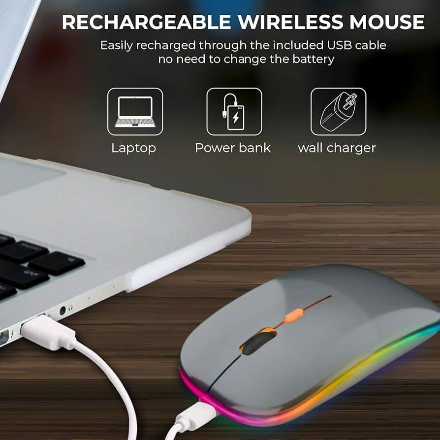 Souris Sans Fil Rechargeable USB