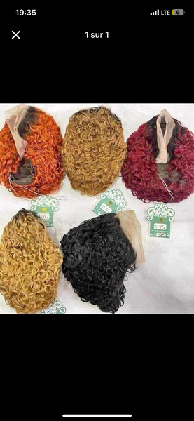 Perruques en dentelle ondulées