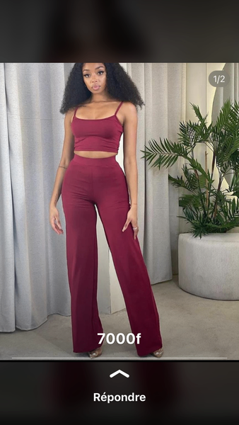 Ensemble deux-pièces élégant